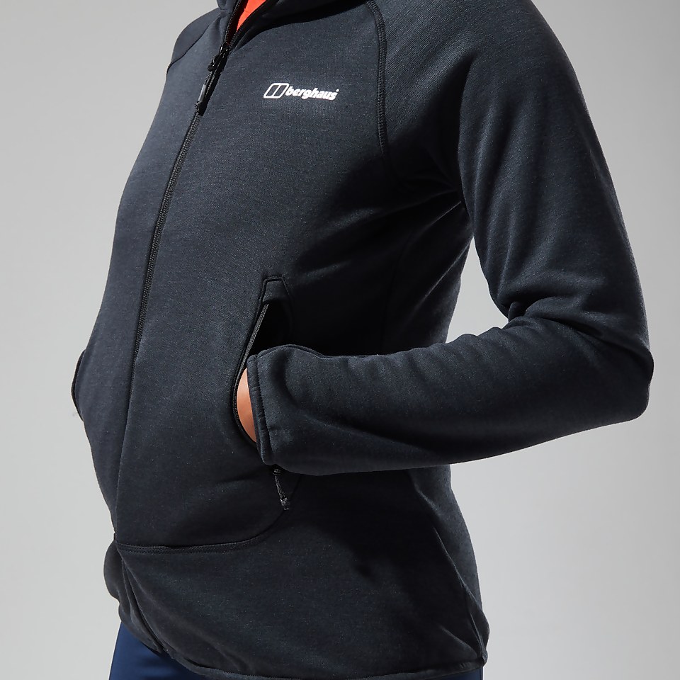 Heuberg Hoodie für Damen - Schwarz/Grau