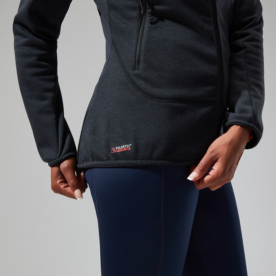 Heuberg Hoodie für Damen - Schwarz/Grau