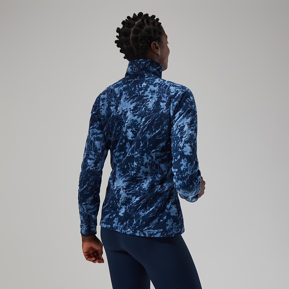 Navala Half Zip Fleece für Damen - Blau/Dunkelblau