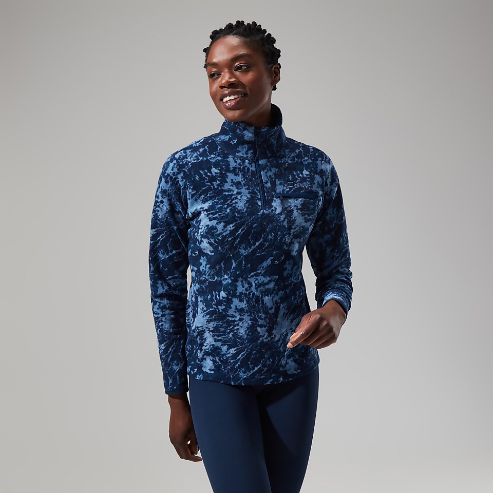 Navala Half Zip Fleece für Damen - Blau/Dunkelblau