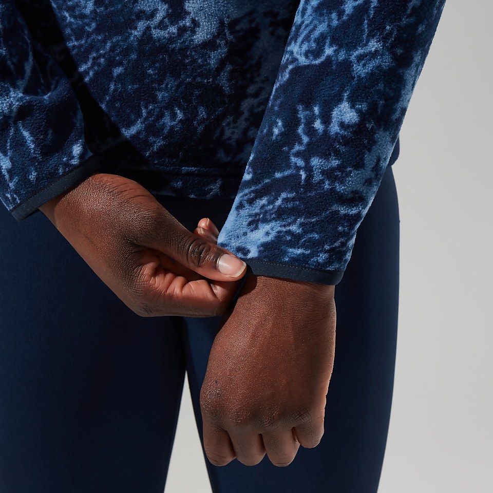Navala Half Zip Fleece für Damen - Blau/Dunkelblau