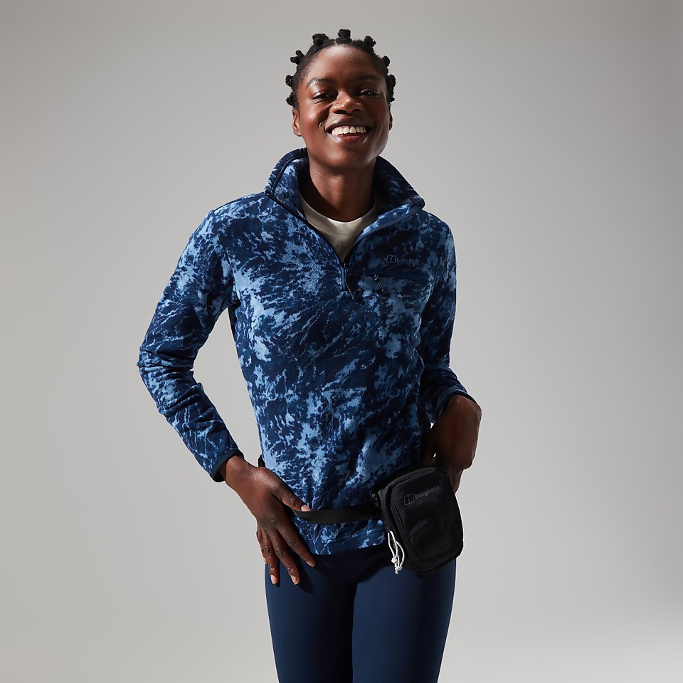 Navala Half Zip Fleece für Damen - Blau/Dunkelblau