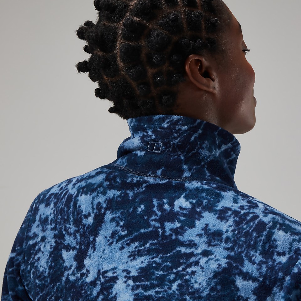 Navala Half Zip Fleece für Damen - Blau/Dunkelblau