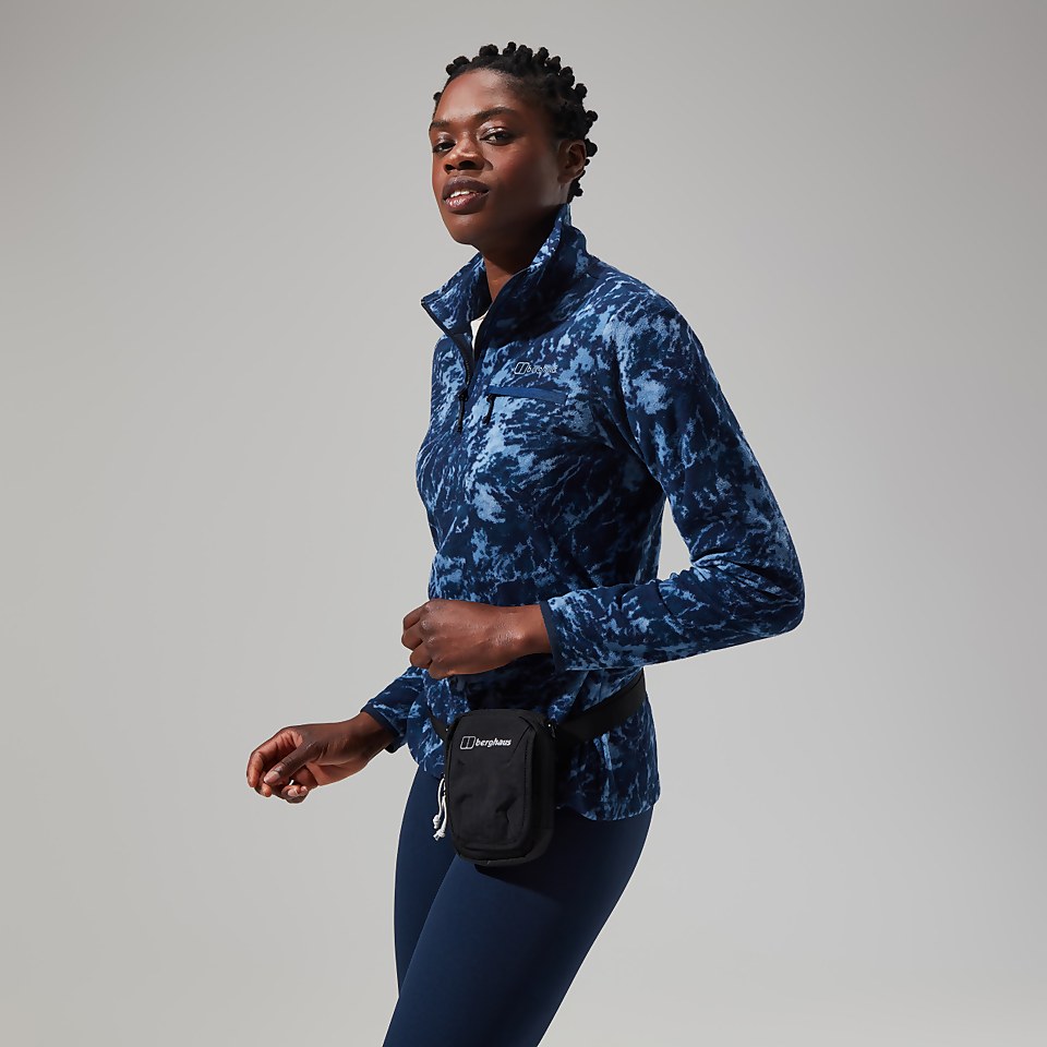 Navala Half Zip Fleece für Damen - Blau/Dunkelblau