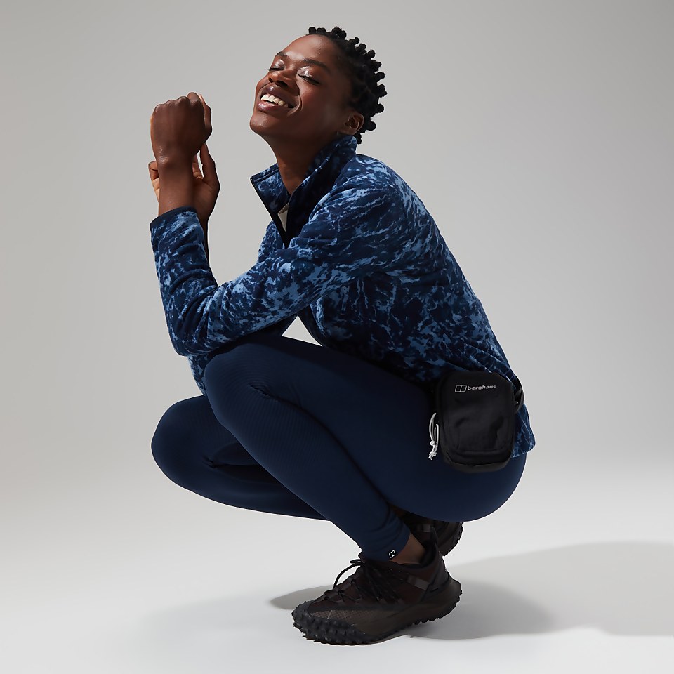 Navala Half Zip Fleece für Damen - Blau/Dunkelblau