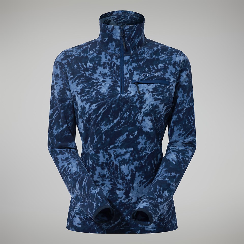 Navala Half Zip Fleece für Damen - Blau/Dunkelblau