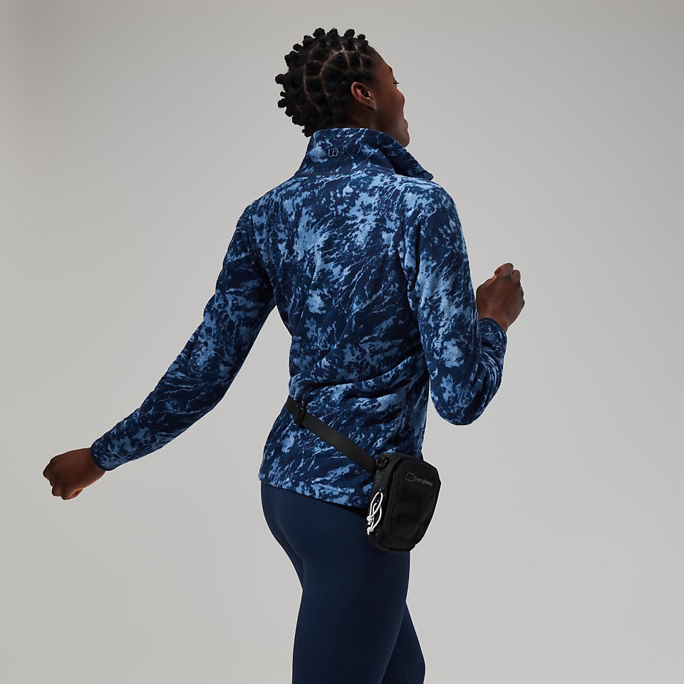 Navala Half Zip Fleece für Damen - Blau/Dunkelblau