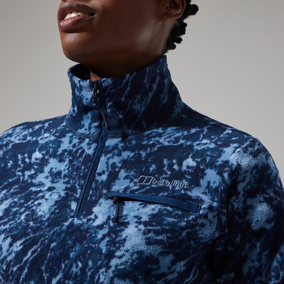 Navala Half Zip Fleece für Damen - Blau/Dunkelblau