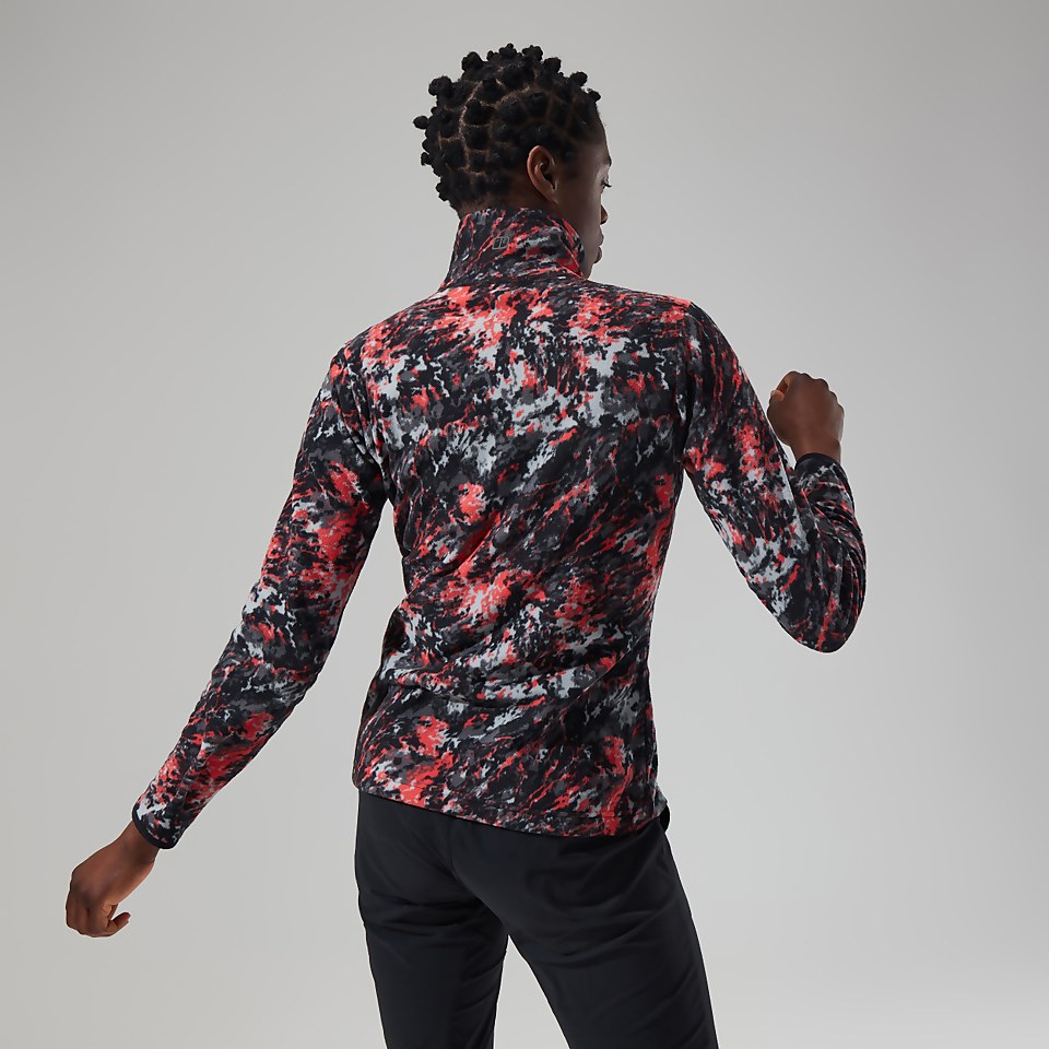 Women's Navala Half Zip Fleece - Light Grey/Dark Grey