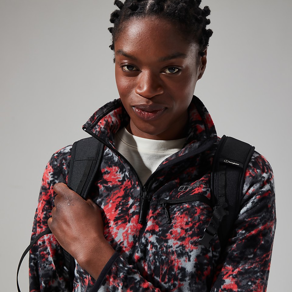 Women's Navala Half Zip Fleece - Light Grey/Dark Grey
