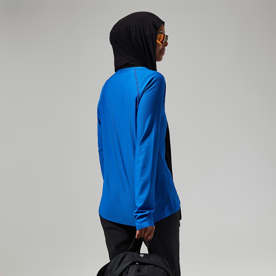 Women's 24/7 Tech Long Sleeve Crew Tee - Blue