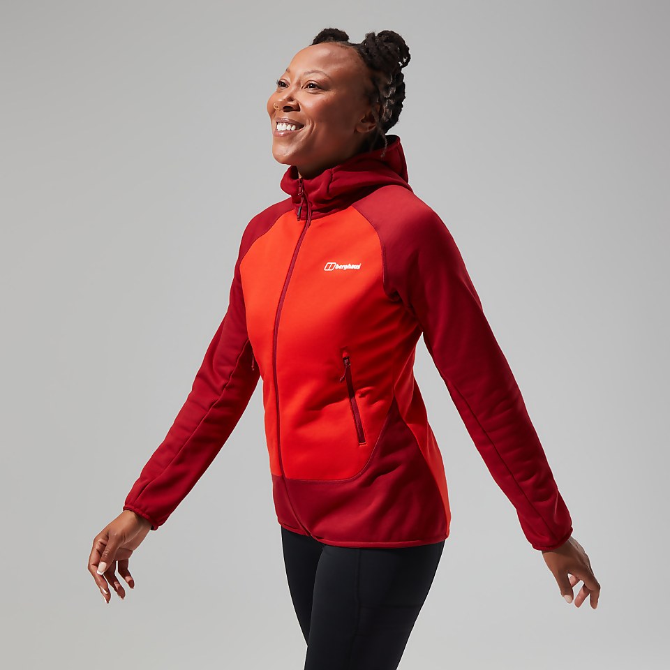 Women's Heuberg Hoody - Orange/Dark Red