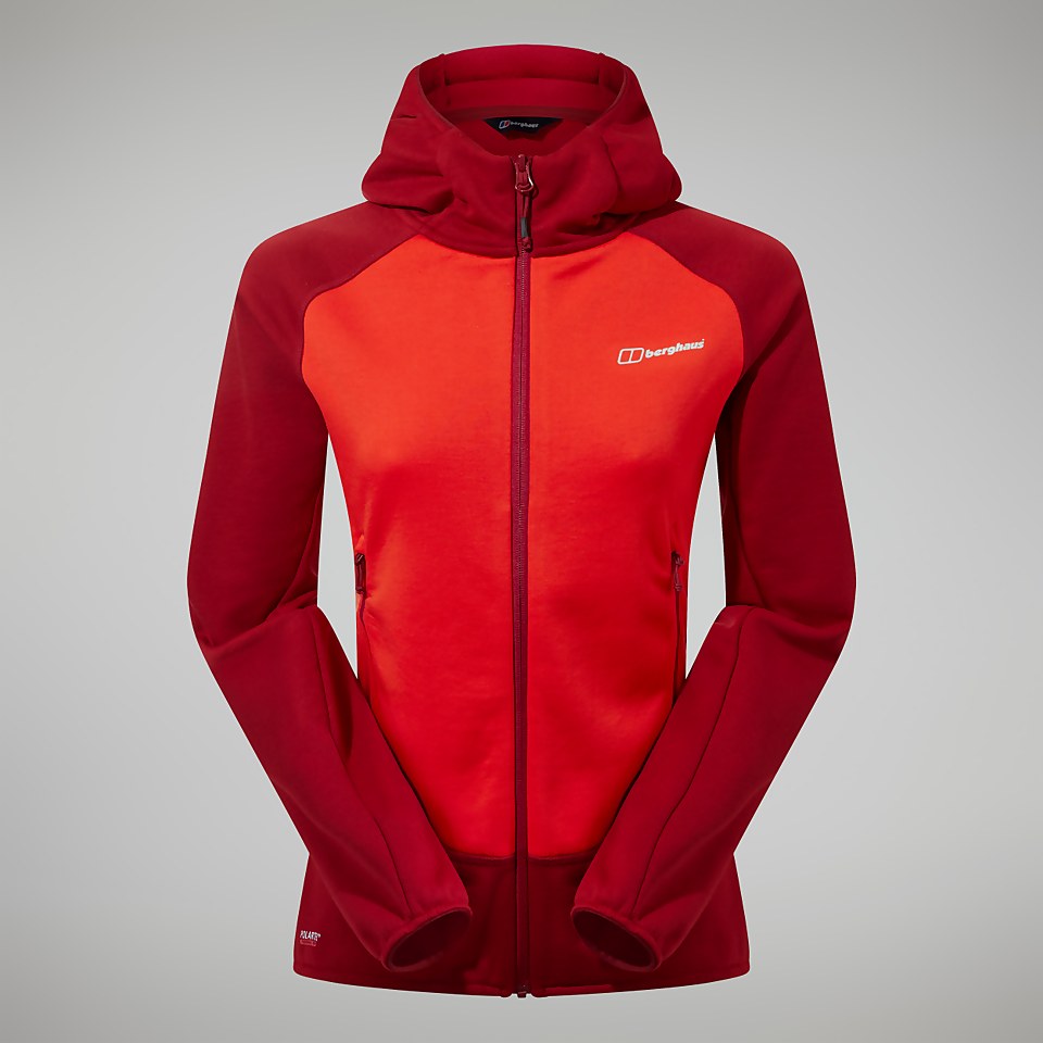 Women's Heuberg Hoody - Orange/Dark Red