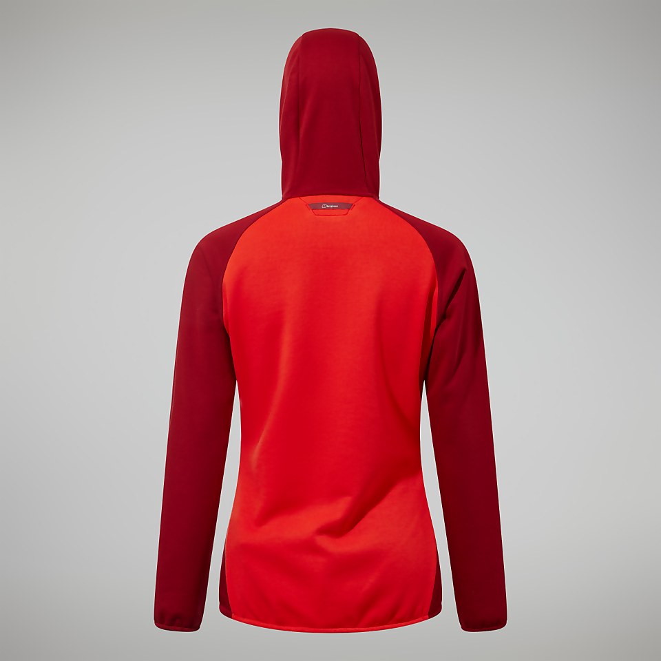 Women's Heuberg Hoody - Orange/Dark Red