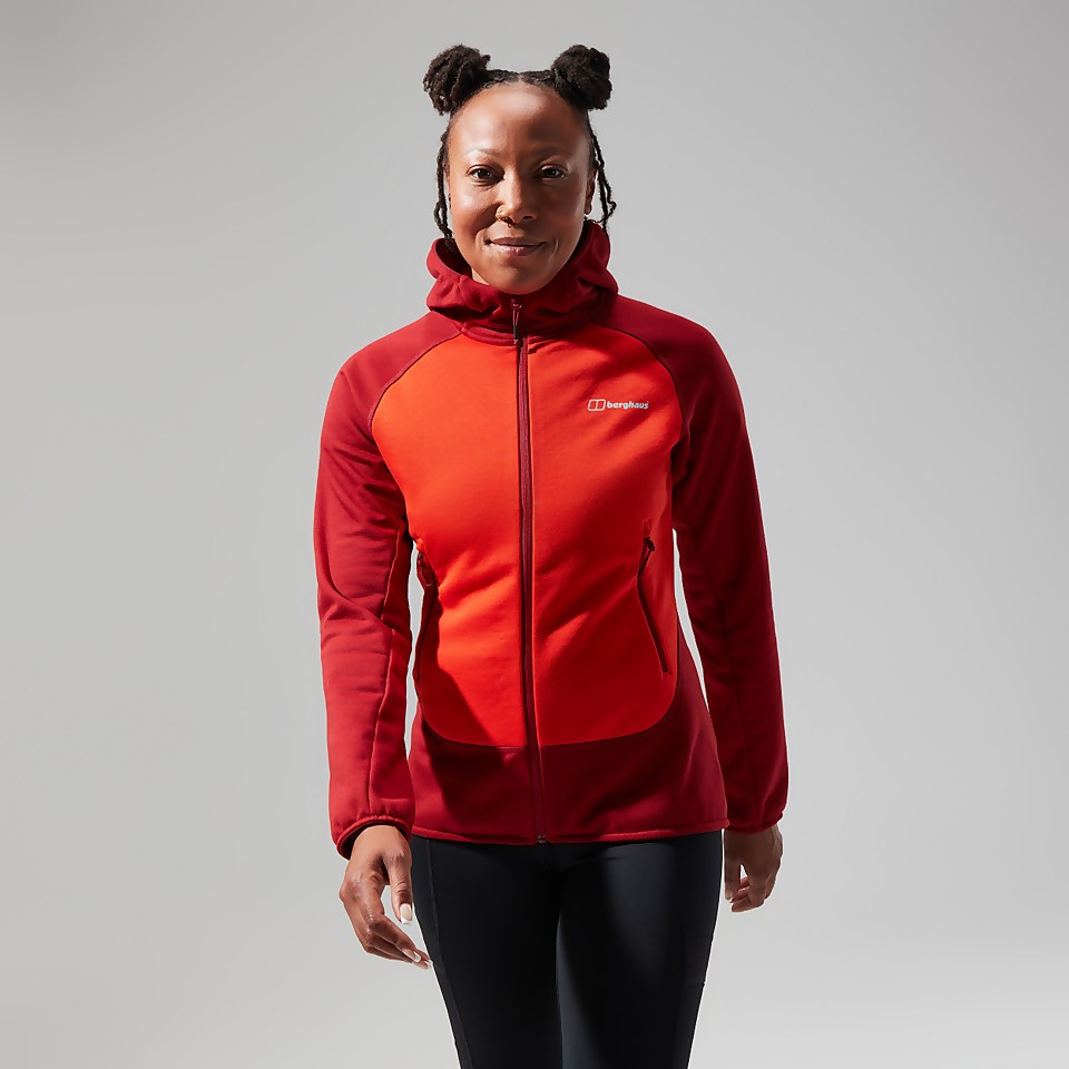 Women's Heuberg Hoody - Orange/Dark Red