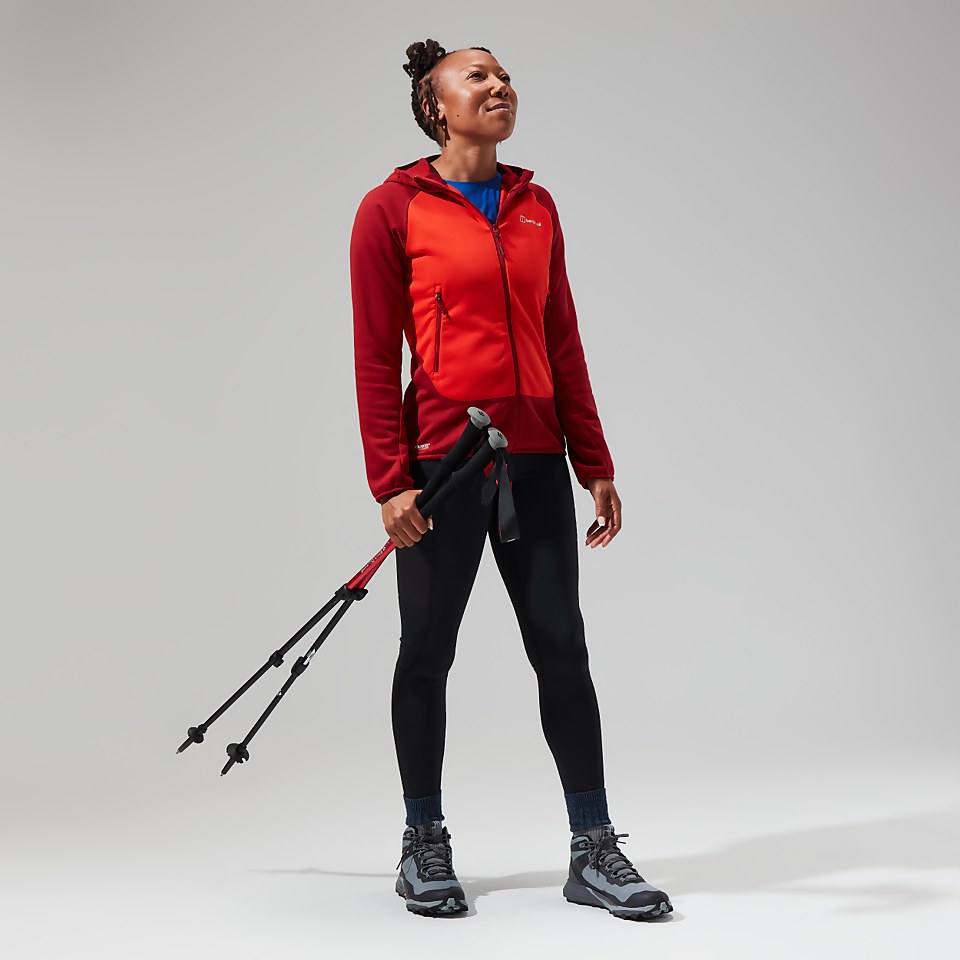 Women's Heuberg Hoody - Orange/Dark Red