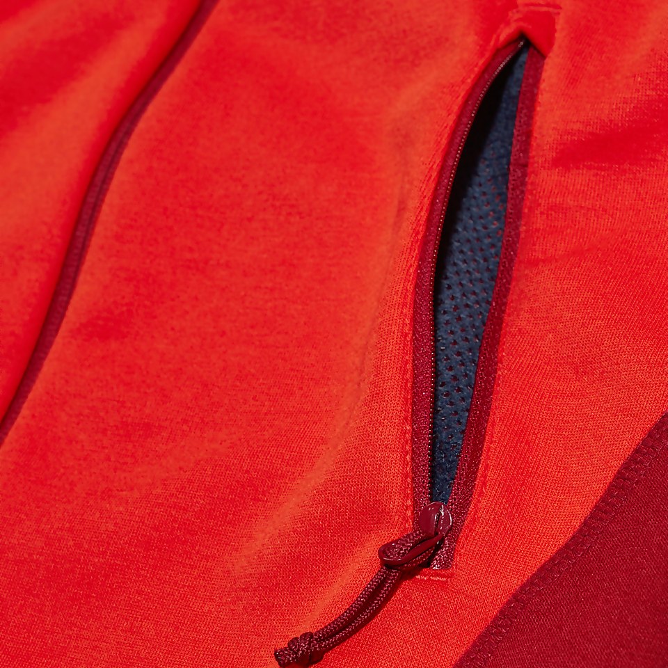 Women's Heuberg Hoody - Orange/Dark Red