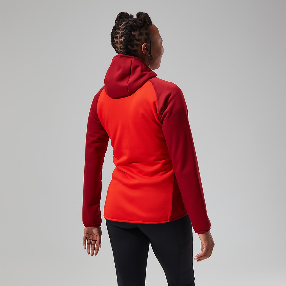 Women's Heuberg Hoody - Orange/Dark Red