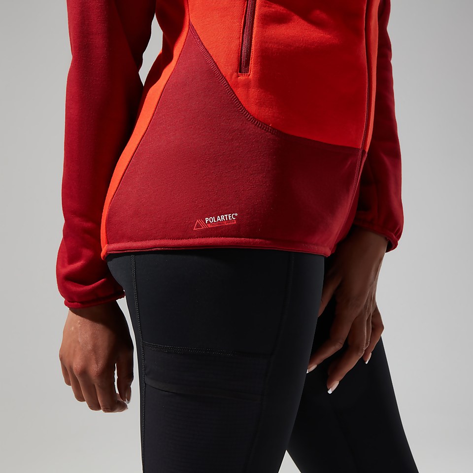 Women's Heuberg Hoody - Orange/Dark Red