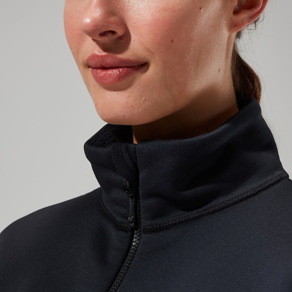 Fadley Half Zip Fleece für Damen - Schwarz