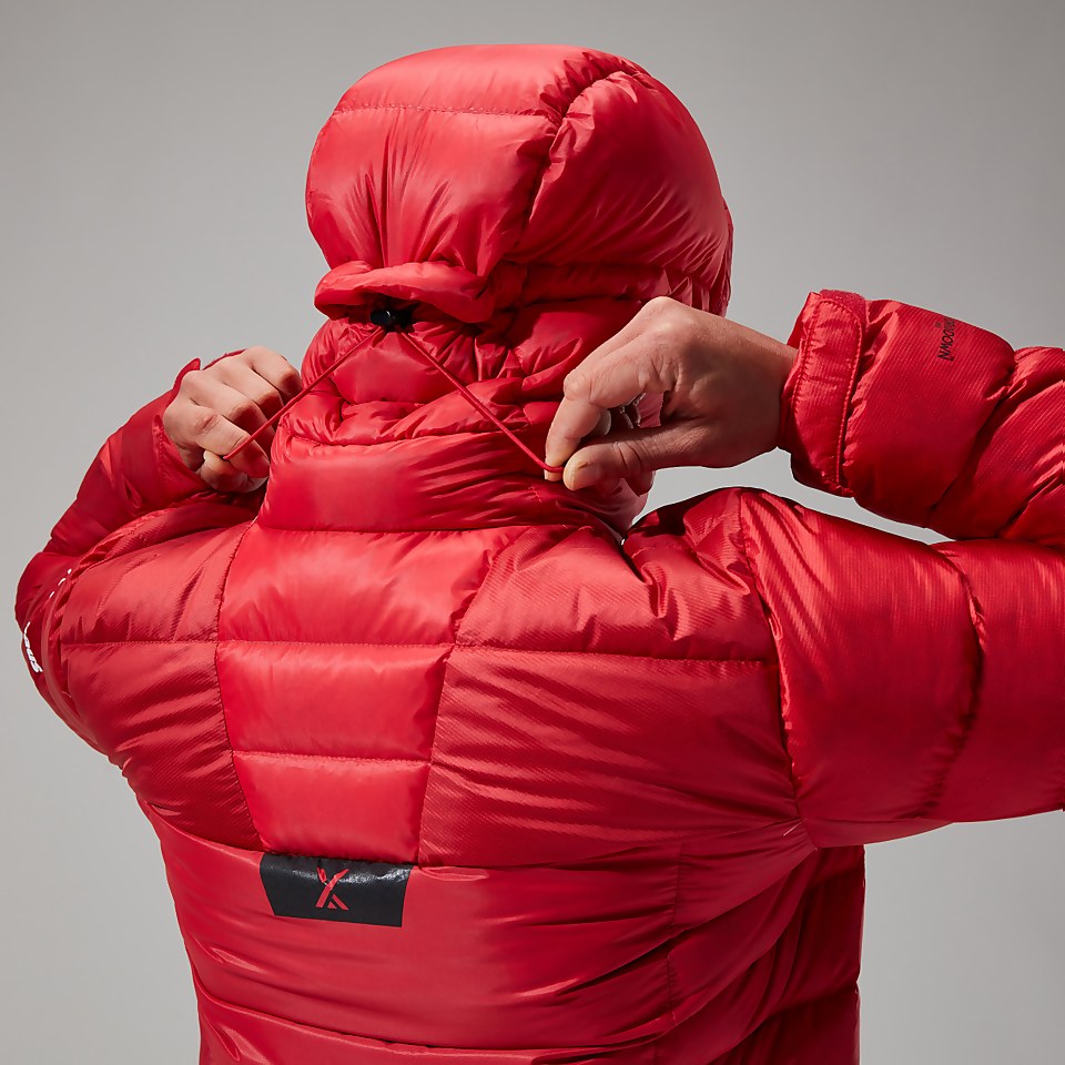 MTN Arete Ultra Down Hoodie für Damen - Rot