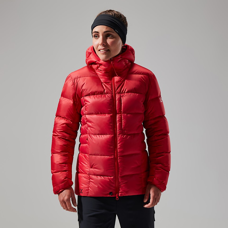 MTN Arete Ultra Down Hoodie für Damen - Rot