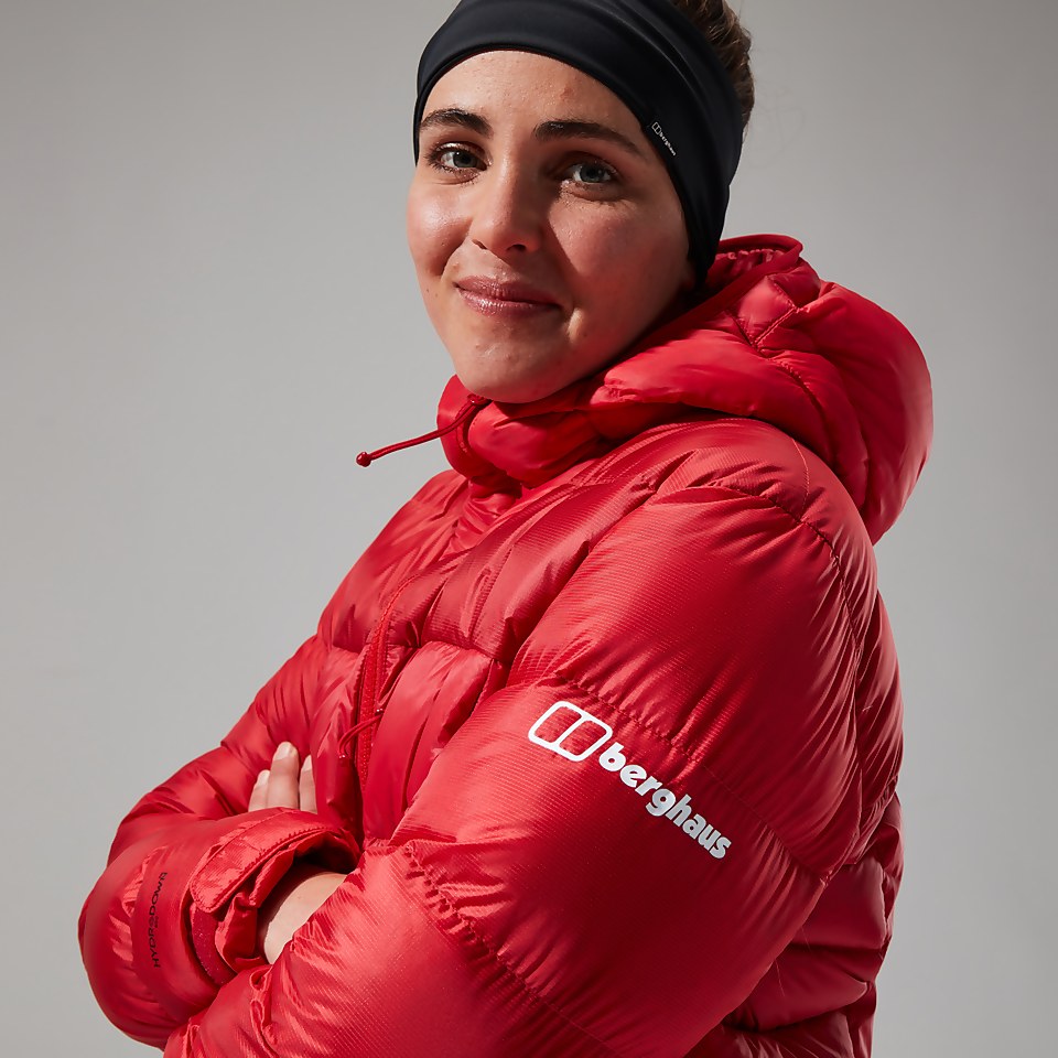 MTN Arete Ultra Down Hoodie für Damen - Rot