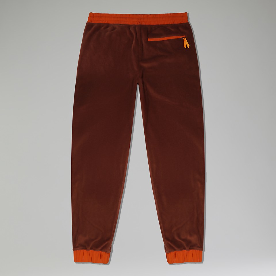 Unisex Oversized Fleece Pant - Dark Brown/Brown