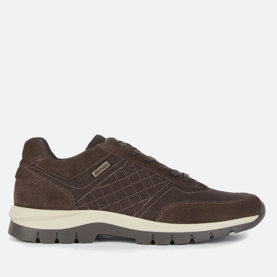 Barbour Armstrong Leather and Canvas Low-Top Trainers