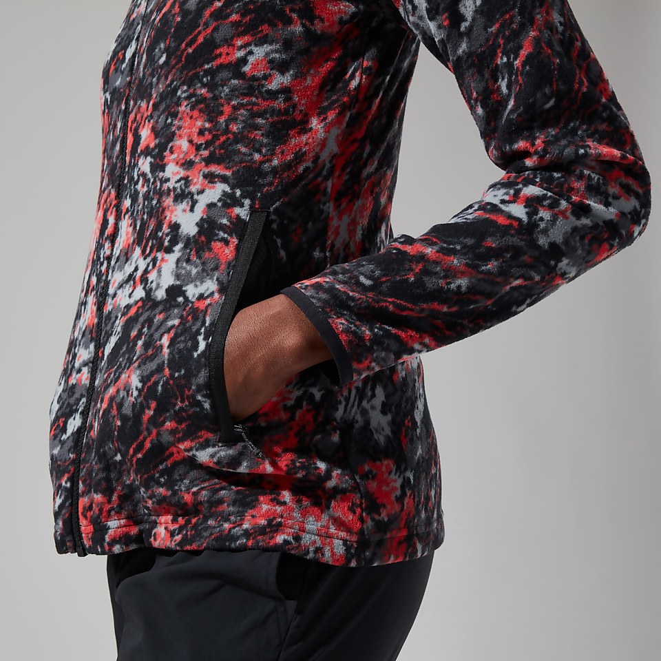 Women's Navala Full Zip Fleece - Light Grey/Dark Grey
