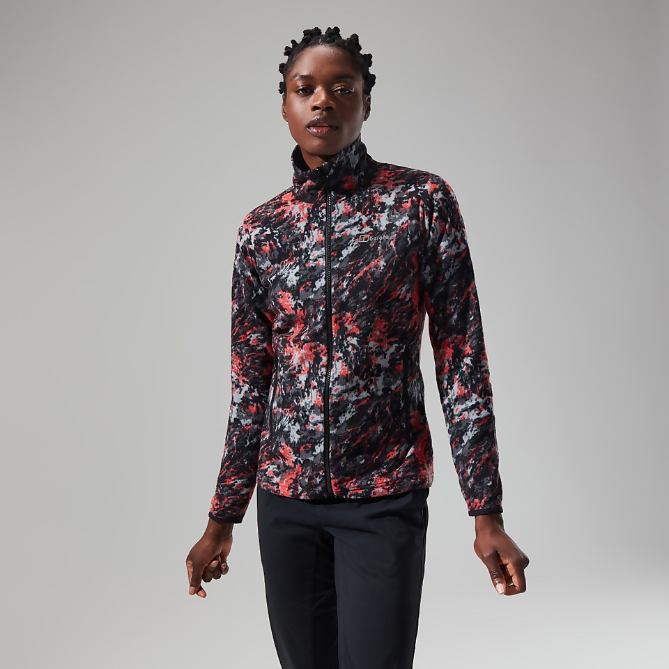Women's Navala Full Zip Fleece - Light Grey/Dark Grey