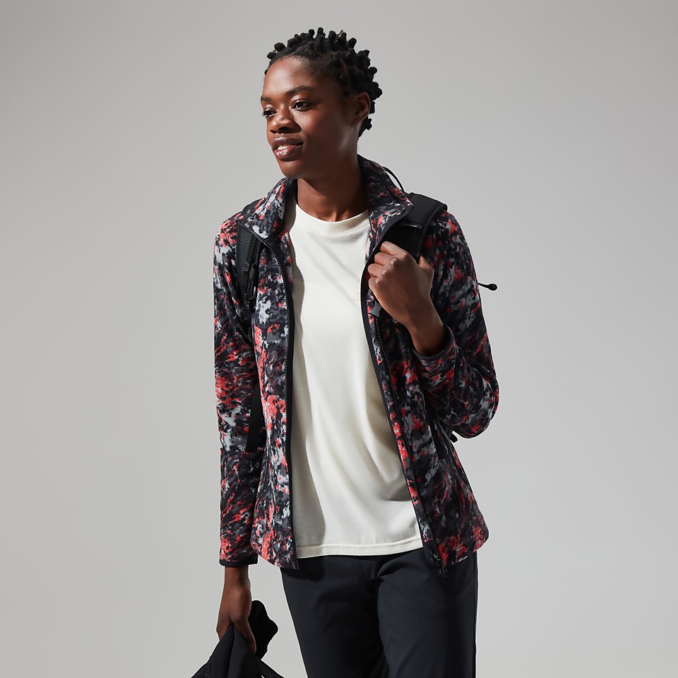 Women's Navala Full Zip Fleece - Light Grey/Dark Grey