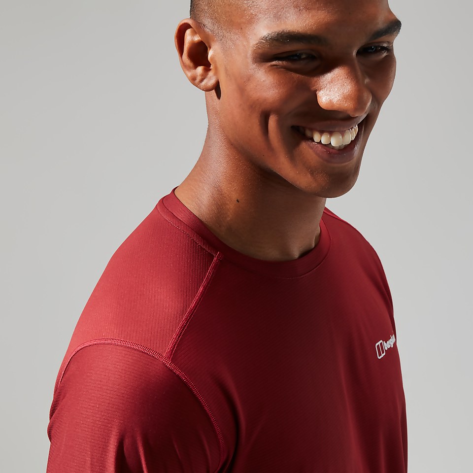 24/7 Long Sleeve T-Shirt für Herren - Dunkelrot