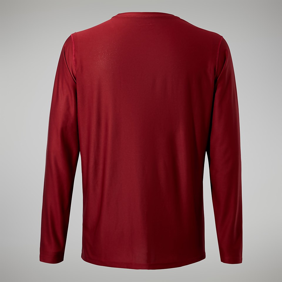 24/7 Long Sleeve T-Shirt für Herren - Dunkelrot