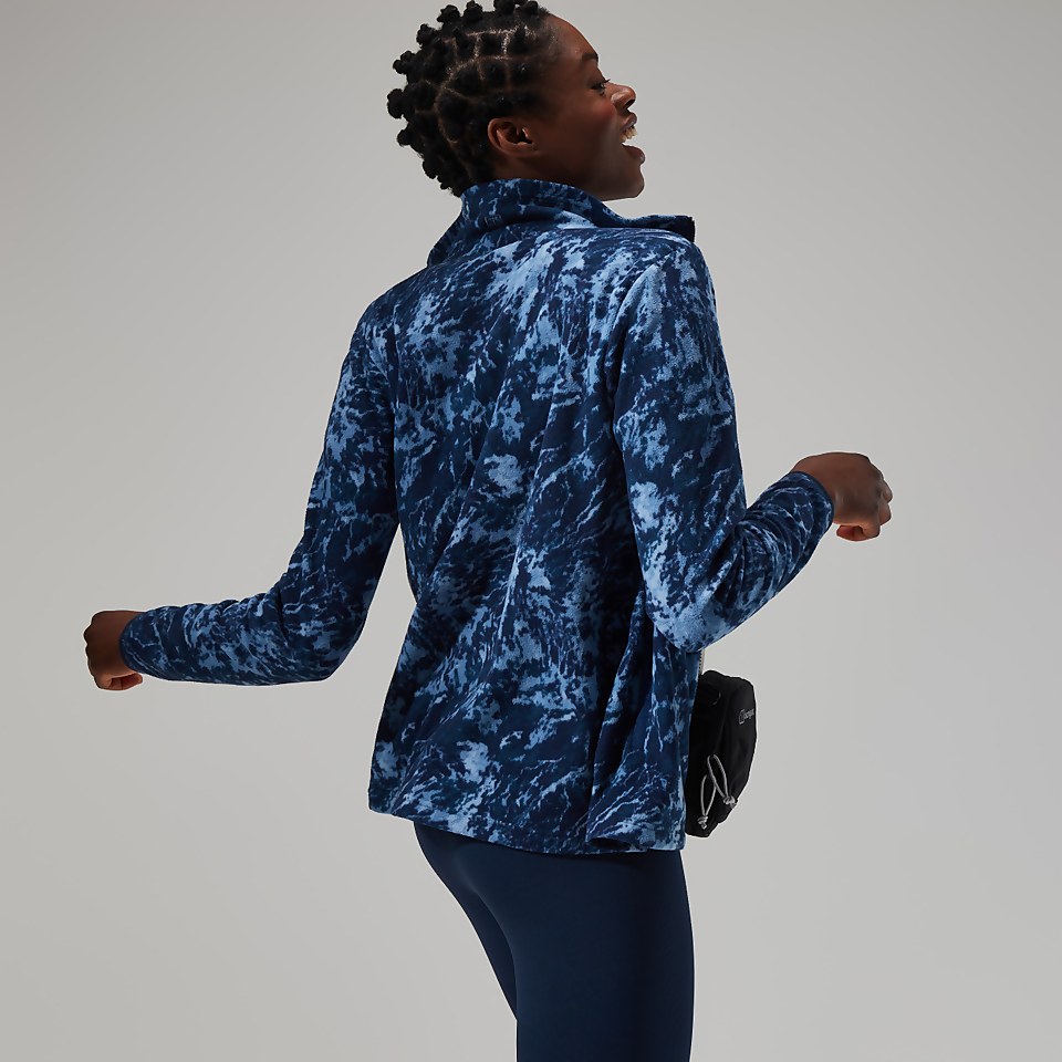 Women's Navala Full Zip Fleece - Blue/Dark Blue