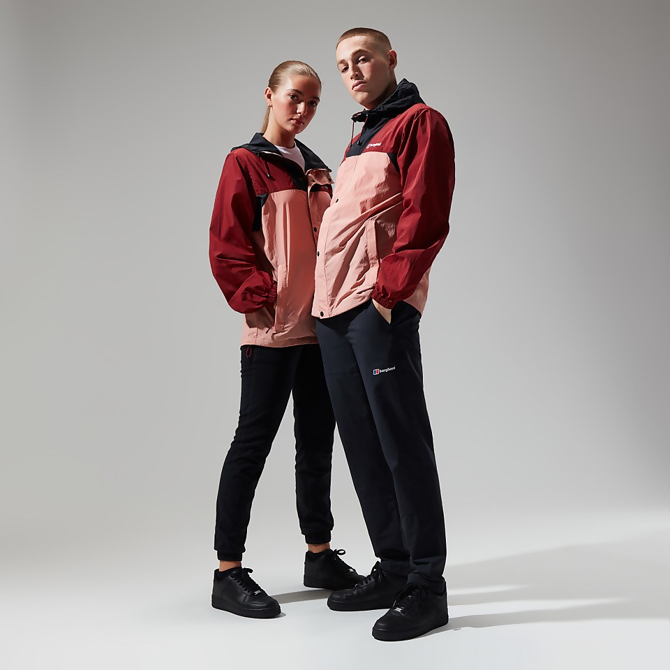 Unisex Urban Windbreaker 21 Jacket - Pink/Dark Red