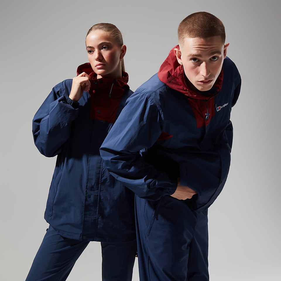 Unisex Urban Windbreaker 21 Jacket - Dark Blue/Dark Red