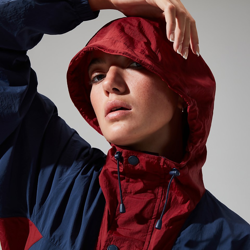 Unisex Urban Windbreaker 21 Jacket - Dark Blue/Dark Red