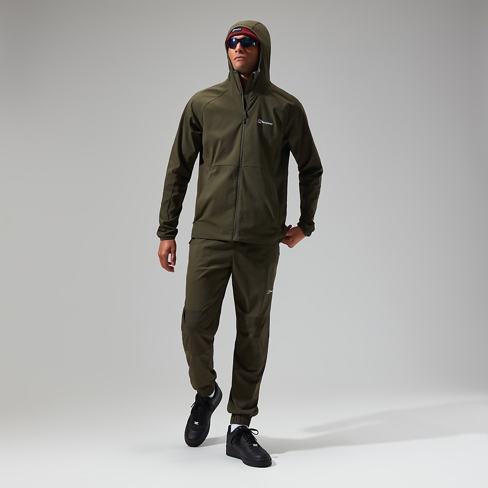Men's Urban Theran Full Zip Hooded Jacket - Dark Green