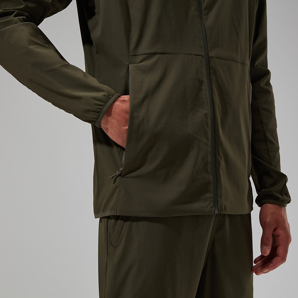 Men's Urban Theran Full Zip Hooded Jacket - Dark Green
