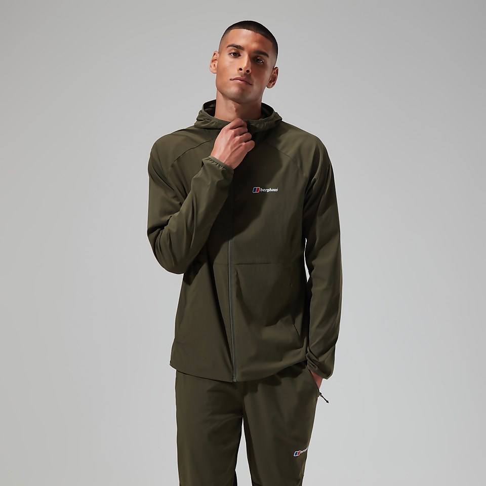 Men's Urban Theran Full Zip Hooded Jacket - Dark Green