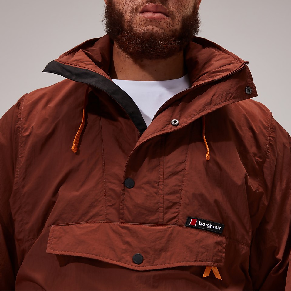 Unisex Single Point Wind Smock Jackets - Dark Brown