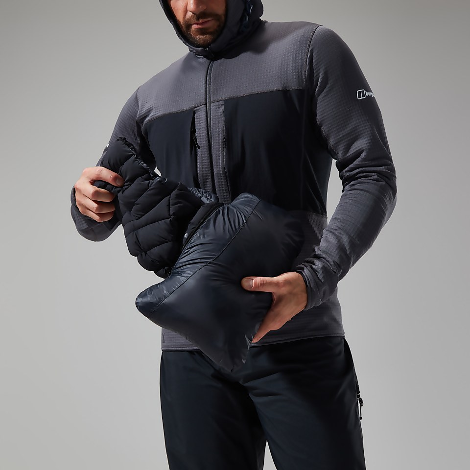MTN Seeker MW Daunen Hoodie für Herren - Schwarz