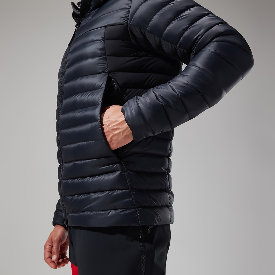 MTN Seeker MW Daunen Hoodie für Herren - Schwarz