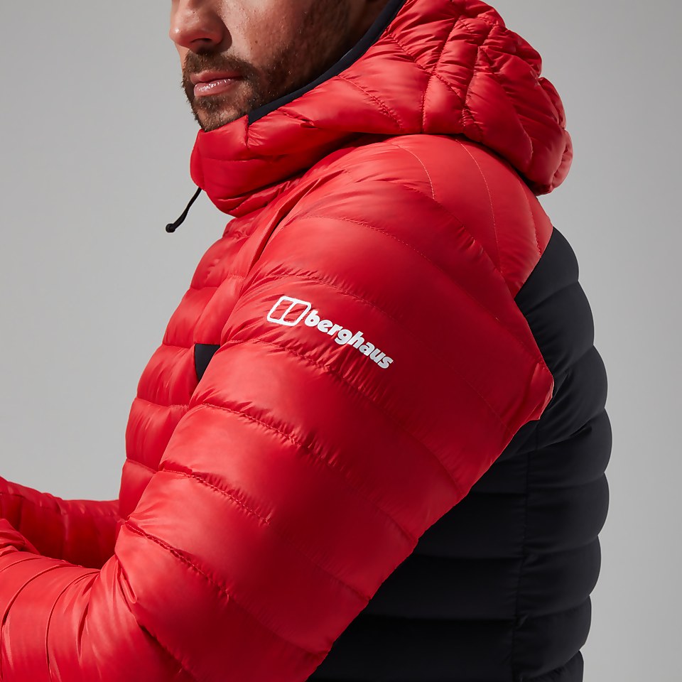 Men's MTN Seeker MW Down Hoody - Red/Black