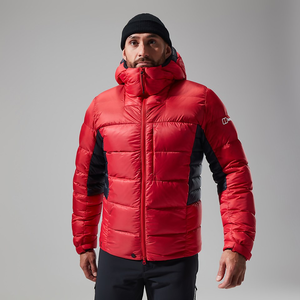 Men's MTN Arete Ultra Down Hoody - Red/Black