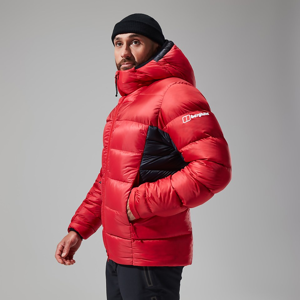 Men's MTN Arete Ultra Down Hoody - Red/Black
