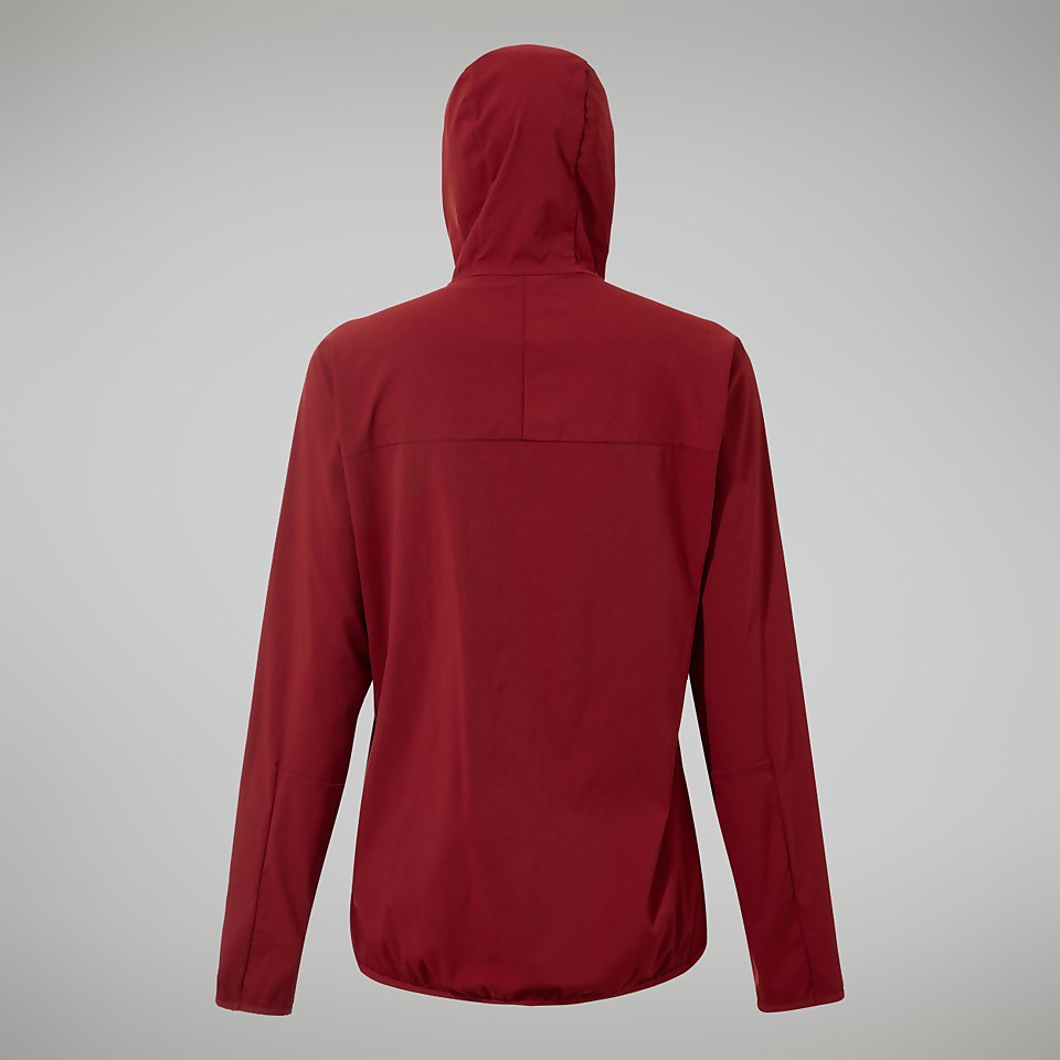 Women's Urban Arrina Full Zip Hooded Jacket - Dark Red