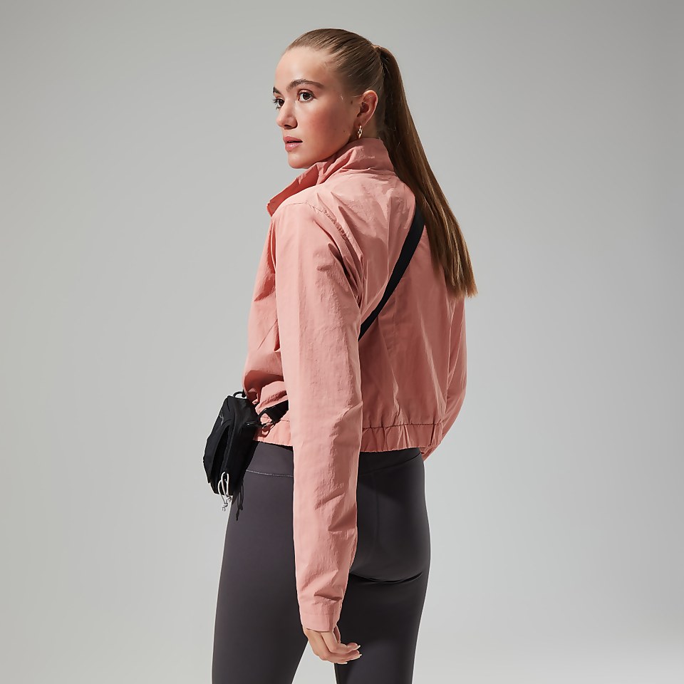 Women's Urban Cropped Co-ord Wind Jacket - Pink