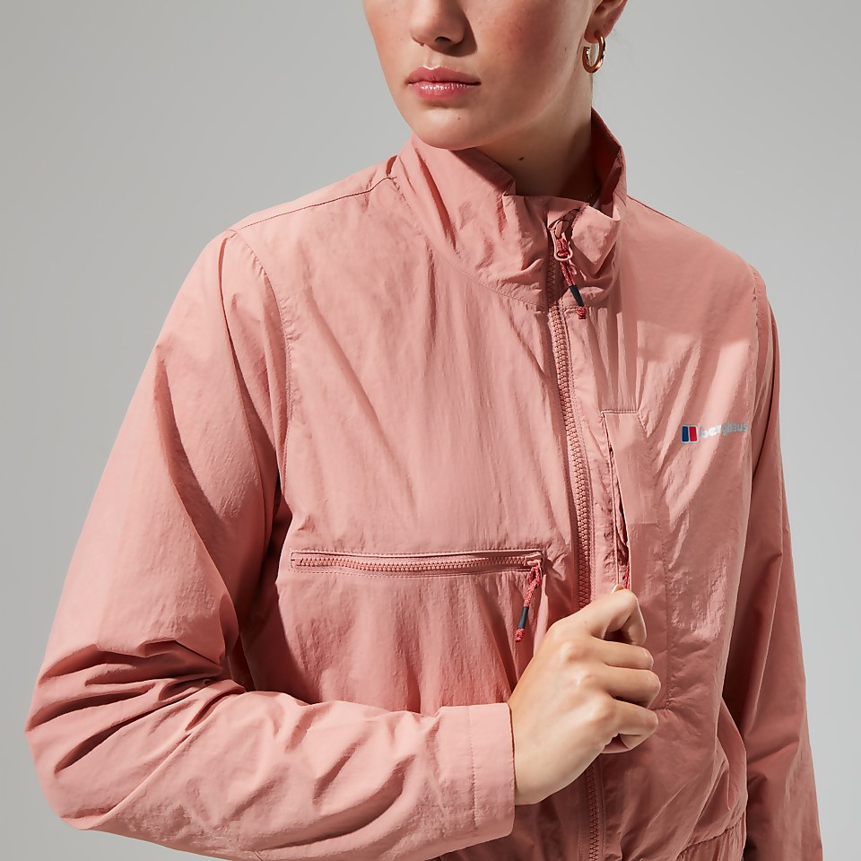 Women's Urban Cropped Co-ord Wind Jacket - Pink